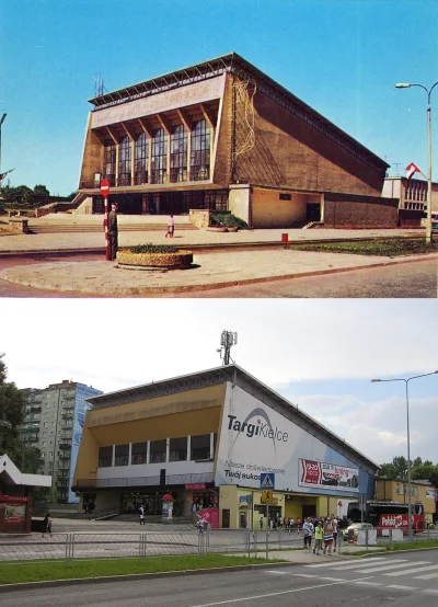 shau - Kielecka hala widowiskowo-sportowa, dawniej - dziś. #architektura #budownictwo...
