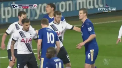 Minieri - Huth, Tottenham - Leicester 0:1
#mecz #golgif