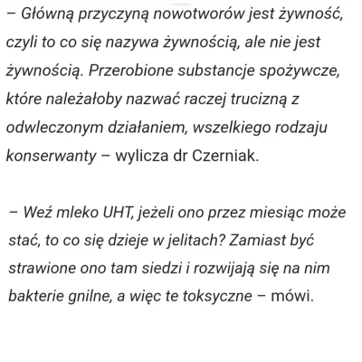 ediepl - Wypowiedź dr huberta Czerniaka na temat żywności. 

A jak ktoś je kamienie...