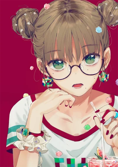 Azur88 - #randomanimeshit #shorthair #brownhair #greeneyes #redbackground 

Na dobr...