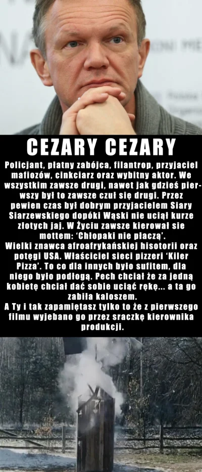 Szokatnica - Ps.



SPOILER
SPOILER




#cezarypazura #pazura #adasmiauczynski #chlop...