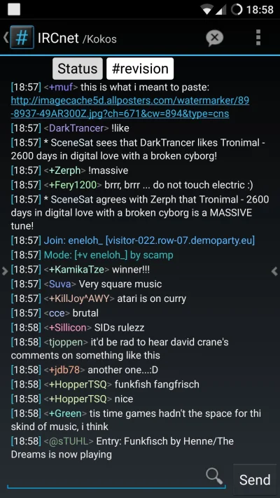 Kokos - Ci co oglądają komposy z Revision niechaj wbijają na kanał IRC #revision na s...