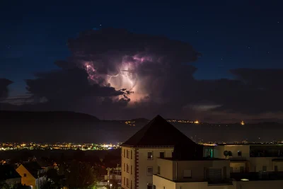 yazhubal - Tuż przed burzą, błyskawice rozświetlały nad górami tego pięknego cumuluni...