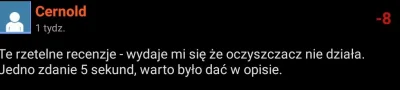 Cernold - Nie tylko ja widocznie miałem sugestie na temat recenzji oczyszczacza w pop...