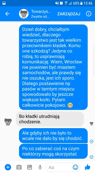 Dymu - Tak we #wroclaw walczy się o dobro pieszych.
Może tutaj mi ktoś wytłumaczy co ...