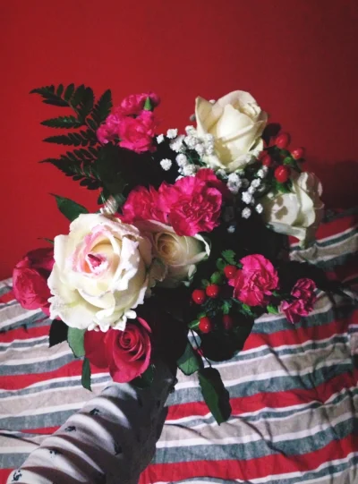 hejk4 - jakie ładne kwiatki dostałam zobaczcie #chwalesie
