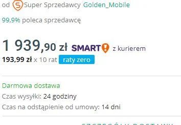 pogop - Żona chciała własnie kupić telefon w ratach na allegro. Tymczasem gdzie nie s...