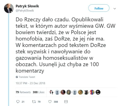 adam2a - Kiedy chcesz napisać, że Polacy są tolerancyjni, ale czyta cię tylko najwięk...