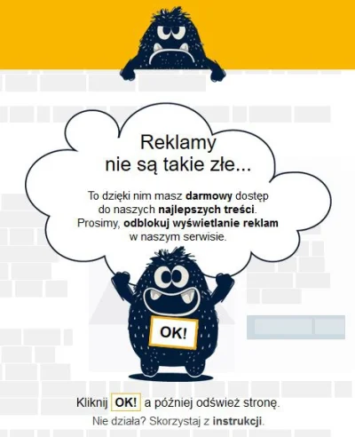 A.....1 - Jak wyłączę blokowanie reklam to czytać się nie da.