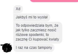 Given - @Xarazix: wysłałem różowej tego screena, dostałem taką odpowiedź ¯\\(ツ)\/¯