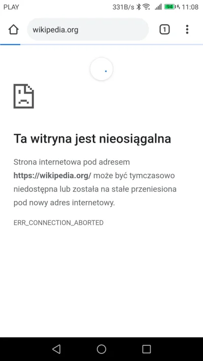 WilkEurazjatycki - Od godziny nie moge wejsc na wiki, zarowno przez WiFi (tmobile) ja...