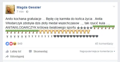 VVadera - Magda Gessler gratuluje Anicie Włodarczyk pięknego 'rzutu kulą'.( ͡° ͜ʖ ͡°)...