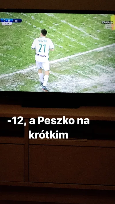 magiczna-koszatniczka - Ciekawe jak się rozgrzał xD #mecz #lechia #peszko #ekstraklas...