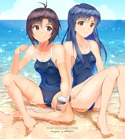 kedzior1916 - #randomanimeshit #idolmaster #makotokikuchi #chihayakisaragi #swimsuit ...