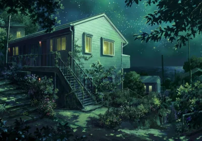 Azur88 - #randomanimeshit #nerawaretagakuken #night #nightsky #stars 

Kyushu (Orig...