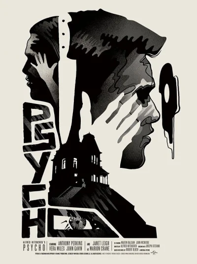 aleosohozi - Psychoza
#plakatyfilmowe #psycho