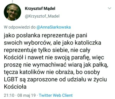 falszywyprostypasek - Jezuita do Siarkowskiej 

https://twitter.com/Krzysztof_Madel/s...