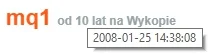 mq1 - Zdarzają się w moim życiu momenty, kiedy siedząc, leżąc bądź stojąc rozmyślam o...