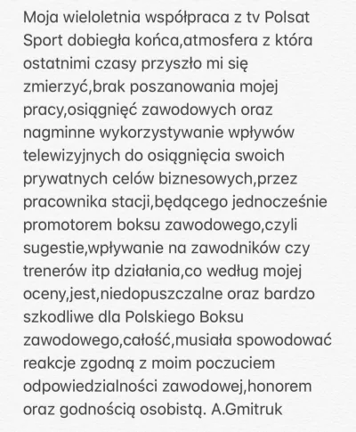 ad1s - Oświadczenie Andrzeja Gmitruka w sprawie ostatnich wydarzeń w polskim boksie #...