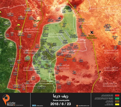 Zuben - Wczorajsze zdobycie w wschodniej części prowincji Daraa.

#syria #mapymilit...