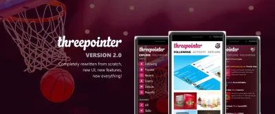 m.....i - Threepointer, czyli klient Dribbble na Windows Phone - wkrótce w wersji 2.0...