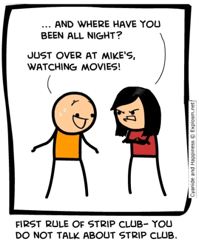 b.....e - :D

#cyniczniiweseli #cyanideandhappiness #fightclub #film #komiks