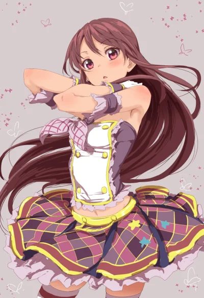 Azur88 - #randomanimeshit #anime #aikatsu #ranshibuki #longhair #brownhair #redeyes #...