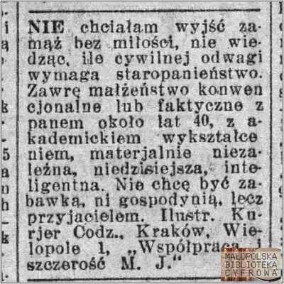 N.....i - #ogloszeniazdawnychlat #malopolskabibliotekacyfrowa

1931 rok.