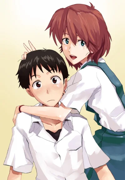 80sLove - Shinji Ikari i Mana Kirishima z Neon Genesis Evangelion - autor: Ogros

htt...