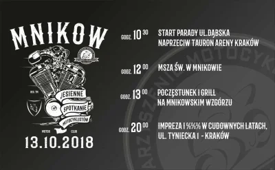 AgaBe - Zakończenie sezonu Mników!
Sobota, start spod Tauron Areny godzina 10:30
My...