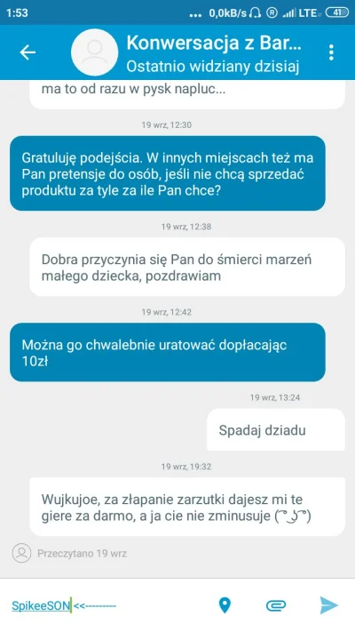 SpikeeSON - @Wmordejerza5000 teraz pragnę mojej sławy.