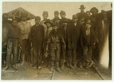 rebel101 - Pracownicy kopalni węgla kamiennego w stanie Alabama, wszystkie osoby stoj...