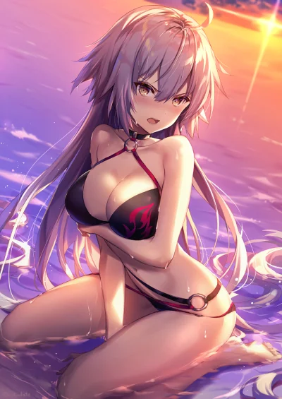 bakayarou - #randomanimeshit #fate #fategrandorder #jeannealter #swimsuit #animeart #...