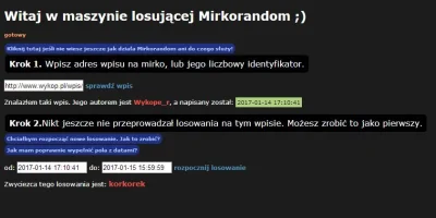 Wykope_r - Losowanie wygrywa @korkorek 
Gratulacje! :) 
Na priv wyślę zaraz dane do...