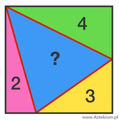 internetowy - Znajdź pole powierzchni niebieskiego trójkąta!
Link do zadania 
#mate...