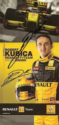 F1kruku - Z Michaelem to już autograf po wypadku, tutaj autograf przed wypadkiem.