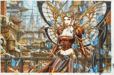 myrmekochoria - Olivier Ledroit, "Wika"

#komiks #sztuka #rysunek #steampunk #fanta...