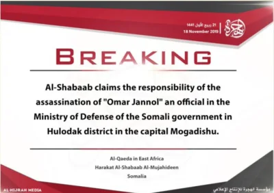 K.....e - Harakat Al Shabab zabilo urzednika Ministerstwa Obrony Somali.
W Stolicy t...