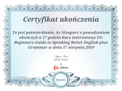 konik_polanowy - F3: Beginners Guide to Speaking Better English plus Grammar

Taki ...