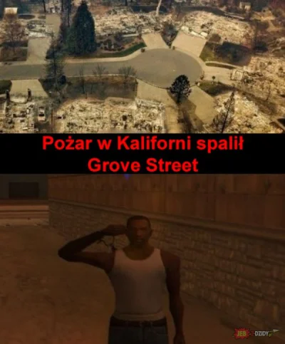 Tentypsie_patrzy - Grove street, home. At least it was ( ͡° ʖ̯ ͡°)

#usa #pozar #gt...