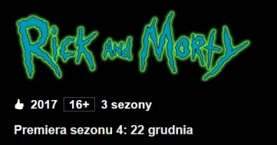 upflixpl - Nowe odcinki Rick and Morty przed świętami na Netflix

https://upflix.pl...