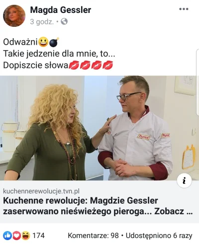 kaczoki - #kuchennerewolucje dzisiaj Magda zje nieświeżego pieroga ( ͡°( ͡° ͜ʖ( ͡° ͜ʖ...