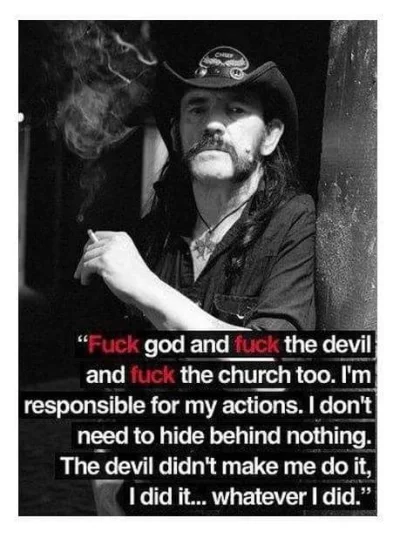 janek_kenaj - #motorhead #lemmy #rock #metal #ciekawostki #religia #polityka