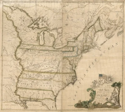 piotrass007 - New and Correct Map of North America - pierwsza mapa opracowana i wydan...