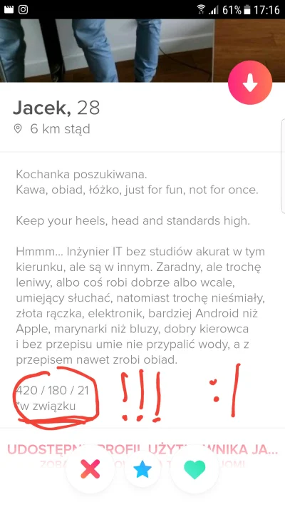 kociooka - #tinder jprd co mają w glowie tacy kolesie? nie chcę kiedyś trafić na taki...