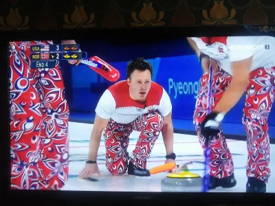 A.....s - Ale norwescy zawodnicy w #curling mają skowyrne portki :)))
#pyeongchang20...