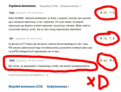 f.....r - To co zzobaczyłem na WP pod artykułem o wczorajszych osszczerstwach Lisa pr...