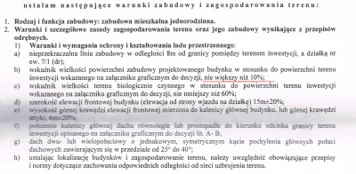 GrzegorzPorada - > Do zmiany w wz:
 - wskaznik zabudowy z 10 na min 11%

Mirki, tak...