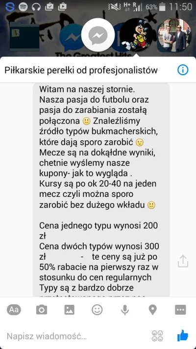 WykoLuca - Cześć Mirki, co sądzicie o płatnych typach. Znalazłem takie coś jak "piłka...