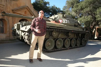 efceka - Arnold Schwarzenegger i jego prywatny M47 Patton.

#czolgi #czolgiboners #...